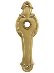 Solid-Brass Edward Narrow Door Plate